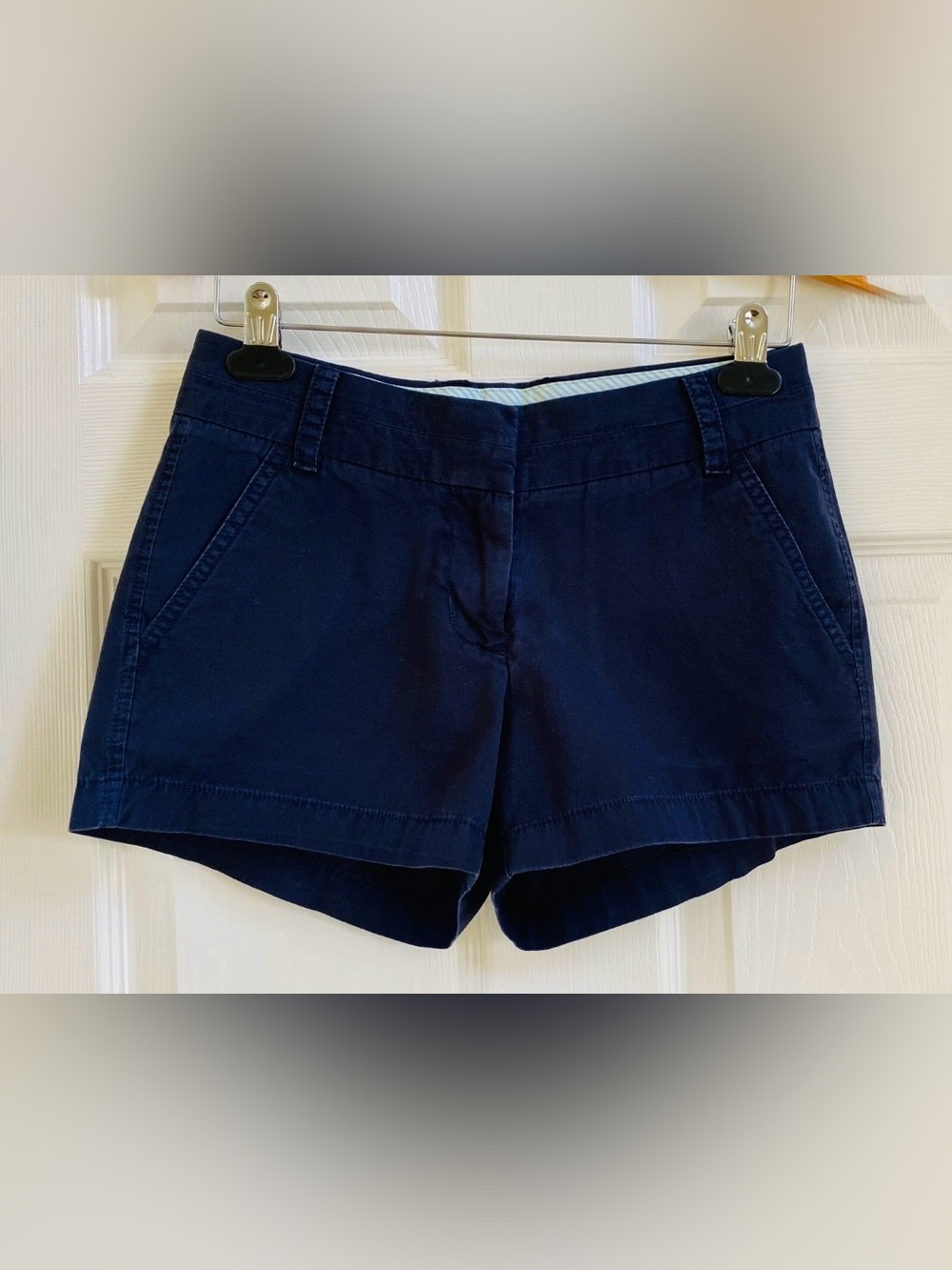 J. Crew Women’s Chino Shorts Broken-In Size 00 Navy EUC